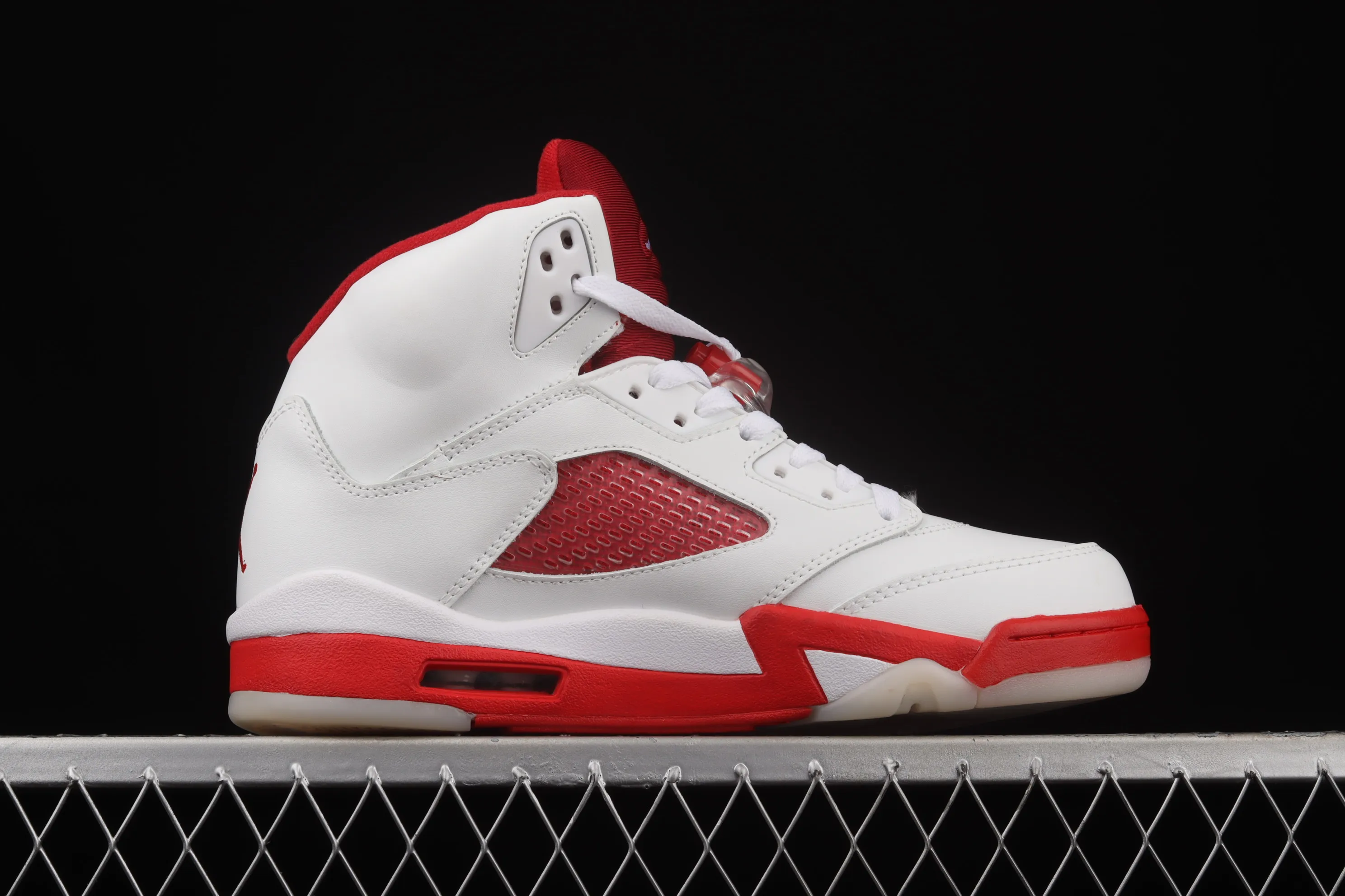 All categories Air Jordan Jordan series basketball shoes Air Jordan 5 G version Air Jordan 5 "What The" AJ5 Joe 5 White and Red Valentine's Day 440892-106